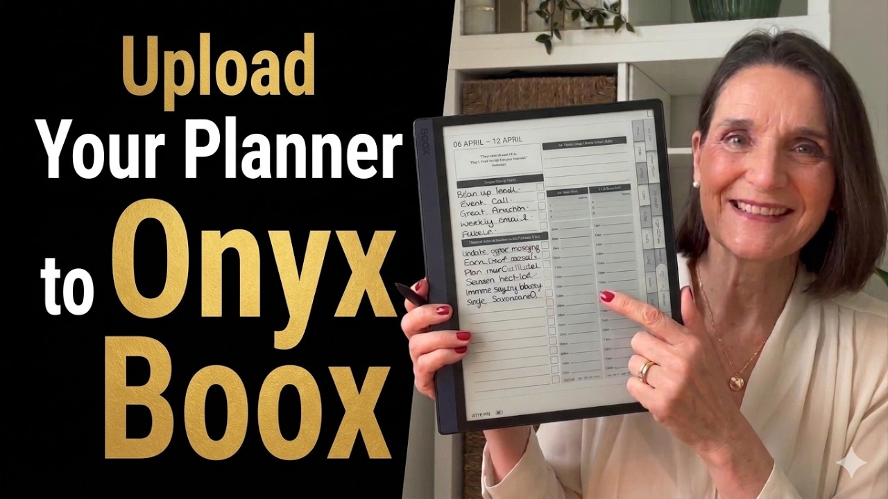 How to Upload a PDF Digital Planner to Onyx BOOX | Onyx Boox Template Tutorial
