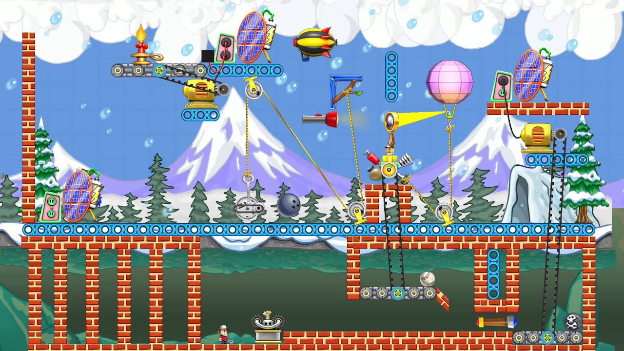 Contraption Maker - Blizzard!! (Simple solution)