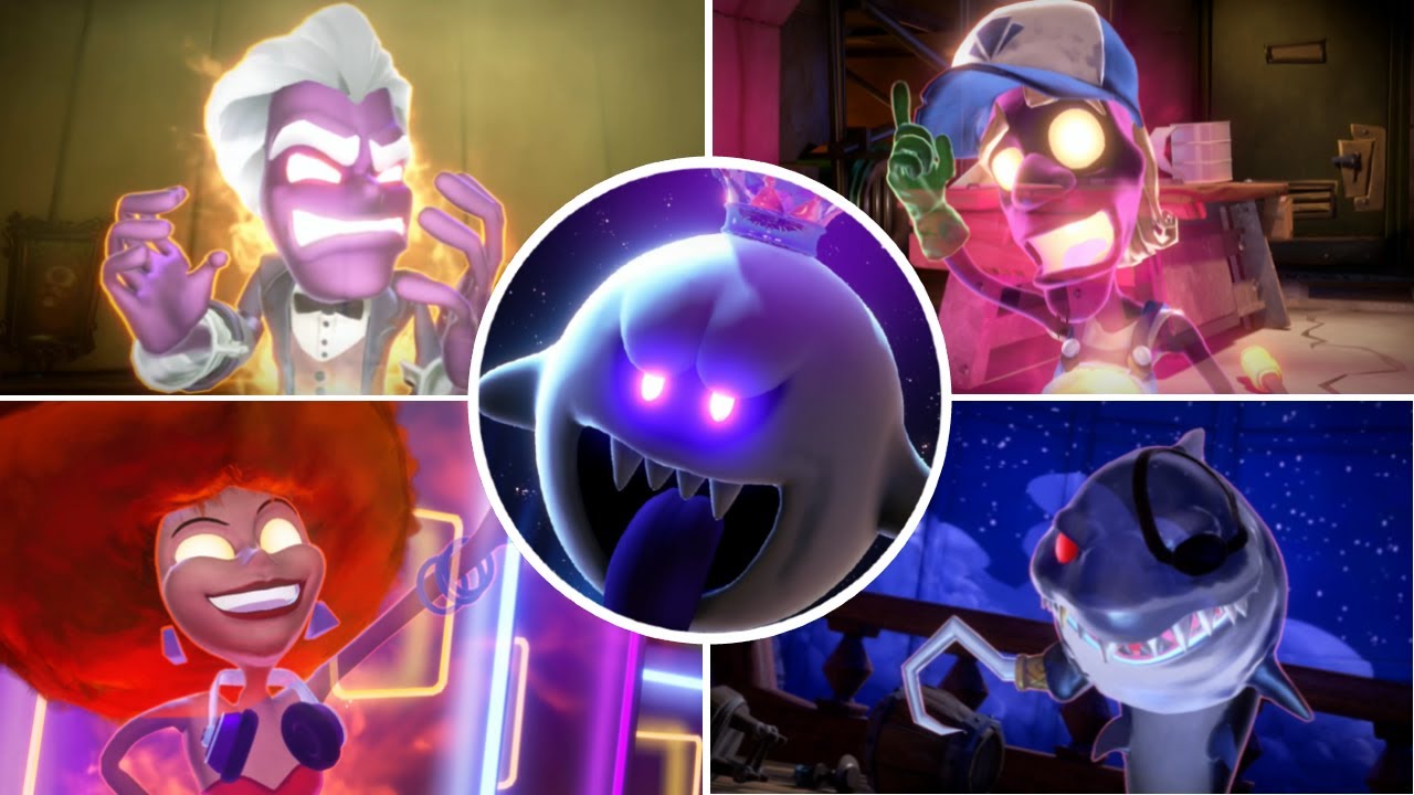 LUIGIS MANSION 3 - All Bosses / Todos los Jefes (No Damage)