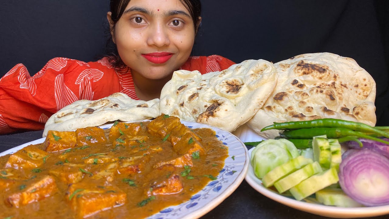 EATING SHOW,TANDURI ROTI,PANNER BUTTER MASALA AND SALAD❤️❤️