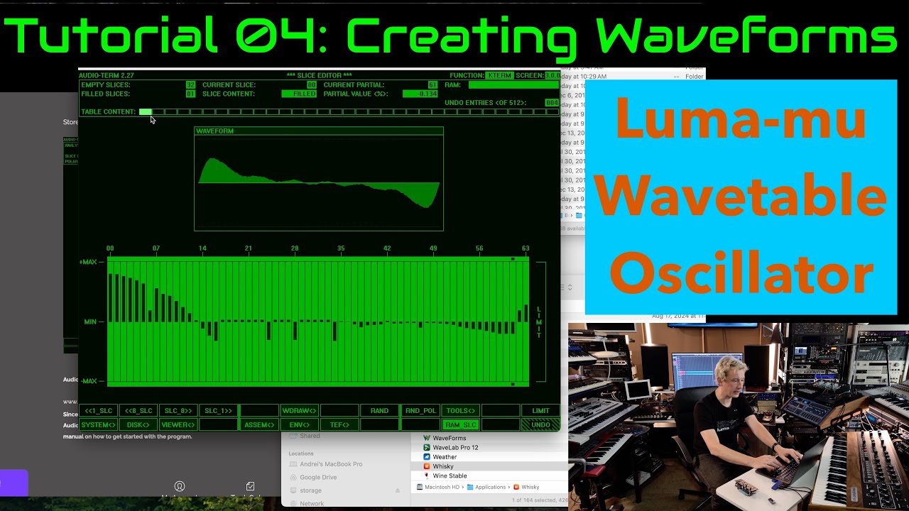Luma-mu - Tutorial 04 - Creating looped wavetables for Luma-mu oscillator