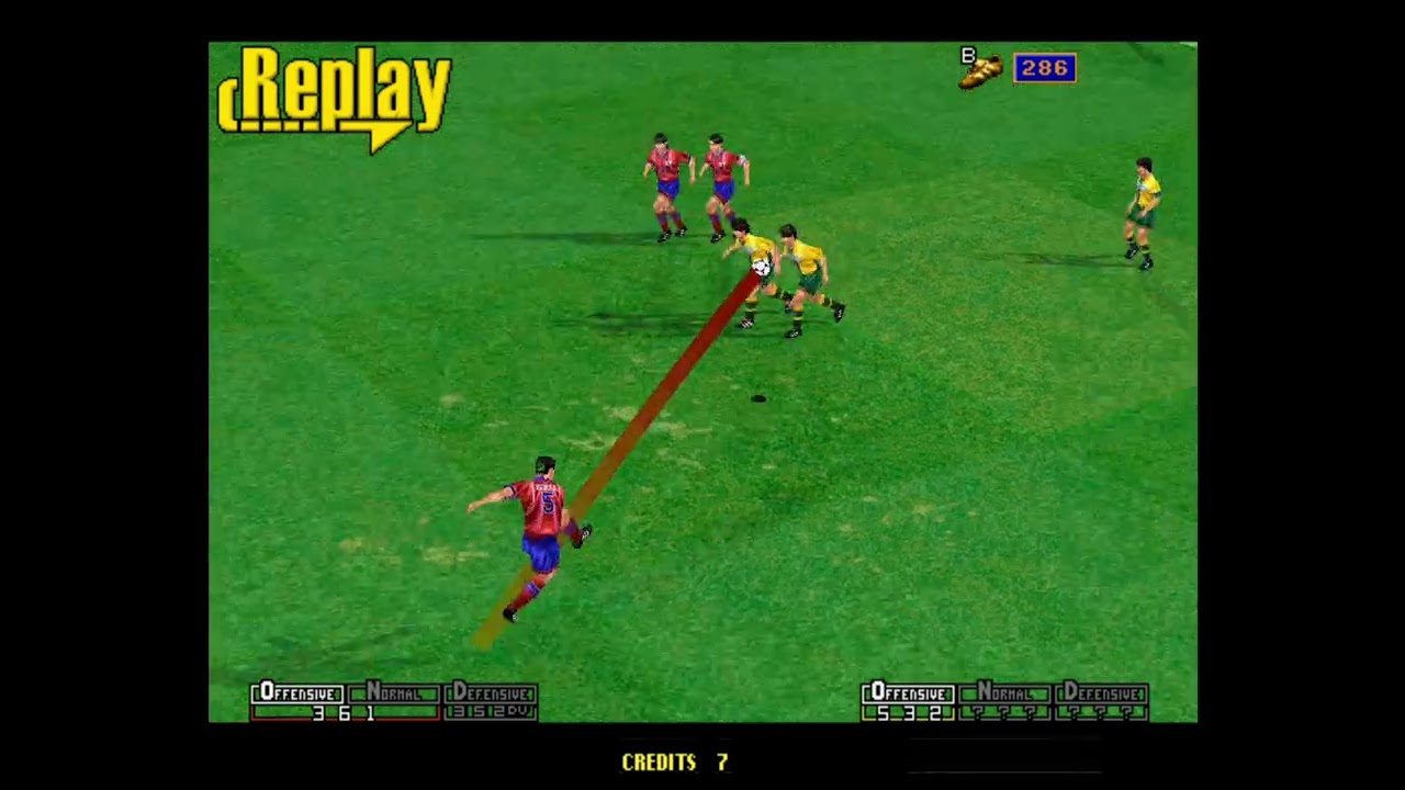 286pts goal of Virtuastriker2 99(Korea VS FC SEGA)