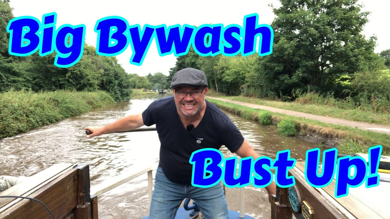 The beautiful Shroppie with its bubbling bywashes! Narrowboaters struggle in the current! 139