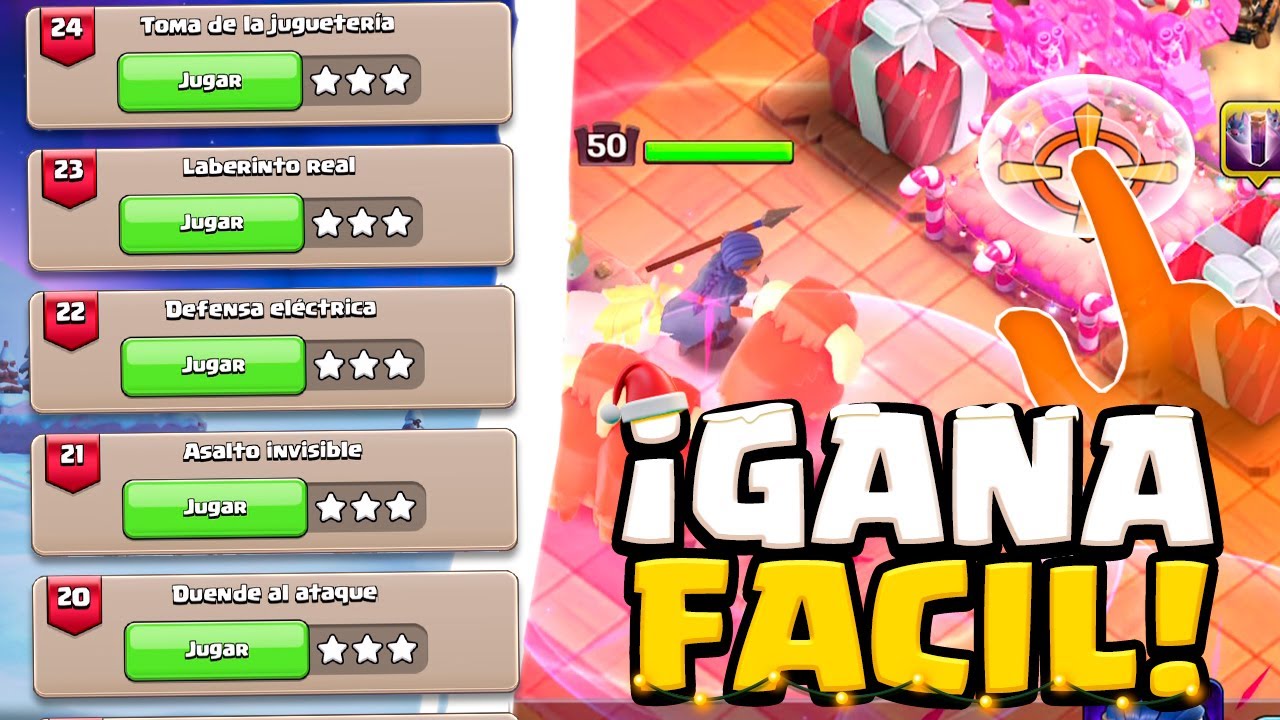 TRES ESTRELLAS FACIL ⭐ en el Desafio Controla a los Héroes 15-24 de Clash of Clans