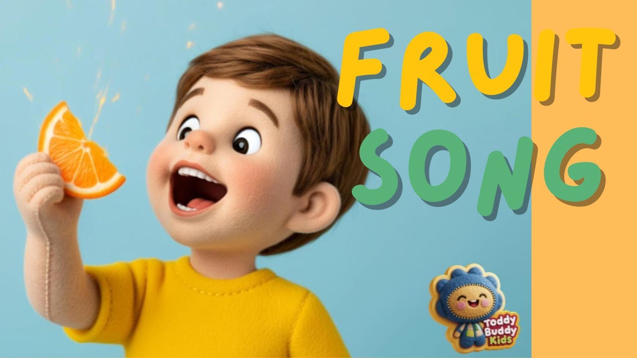 Fruit Song 🍎🍊🍓🍉🍇🍌 | Learn Fruit Names | Nursery Rhyme | Happy Kid Song | Toddler Song | 3D Animation