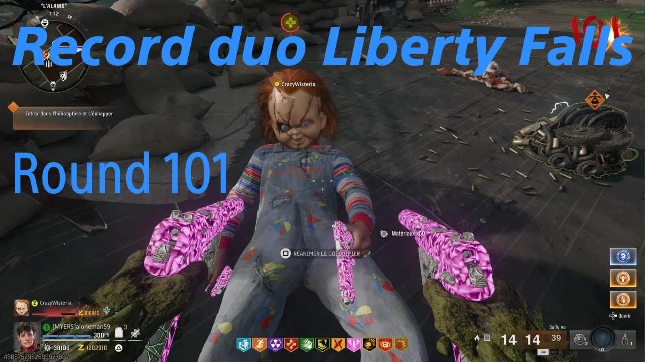MON RECORD EN DUO SUR LIBERTY FALLS DE BLACK OPS 6 ZOMBIES: 101 MANCHES (EXFILTRATION)