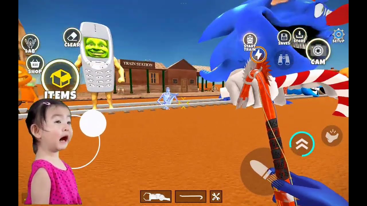 New updates goo goo gaga Boss vs Nextbots in playground mod chasing me in gmod#gmod #roblox #poppy#1