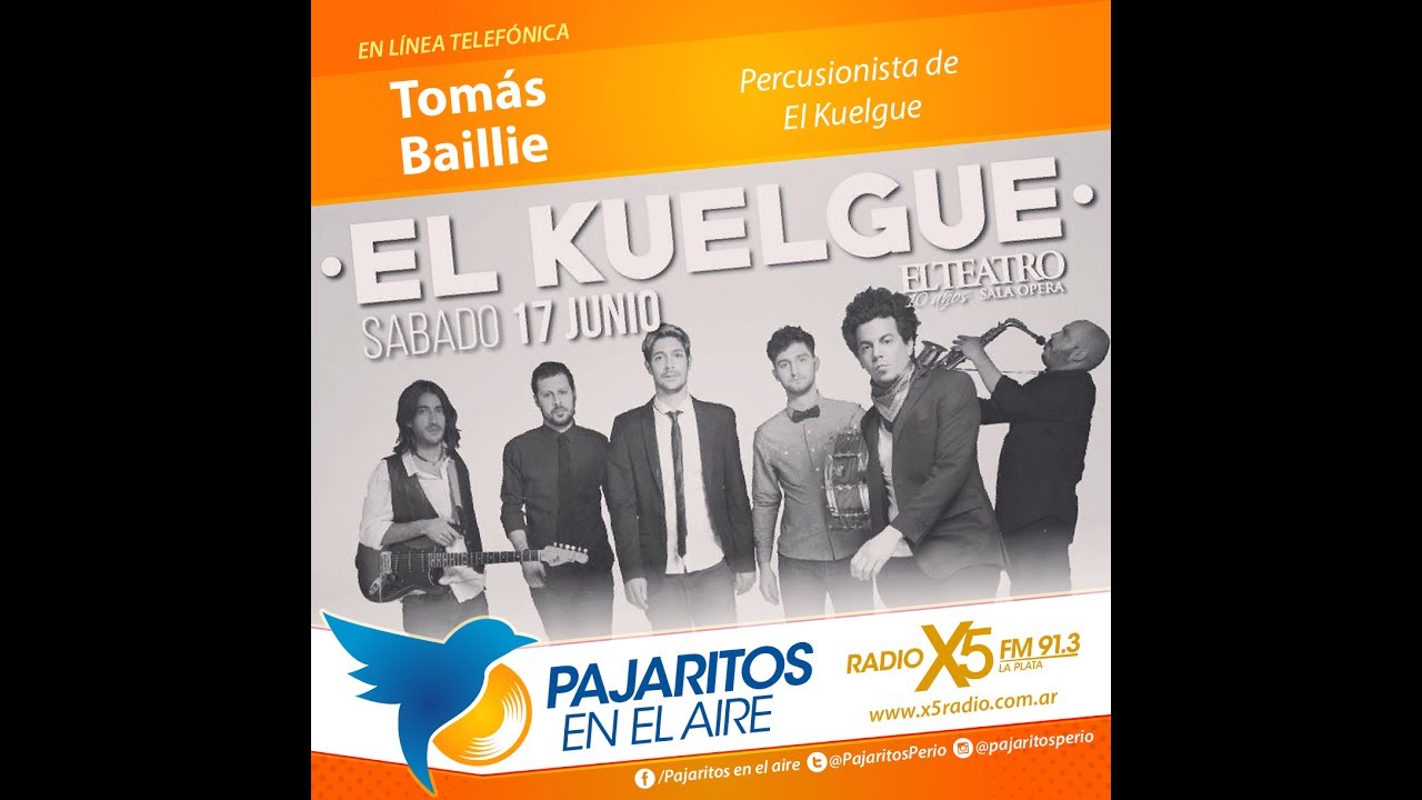 #ElKuelgue ➡ Tom&aacute;s Baillie, Percusionista de El Kuelgue