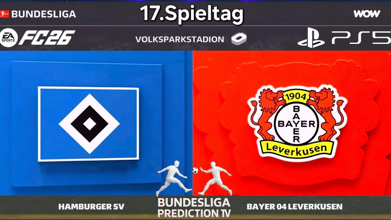 Hamburger SV vs Bayer 04 Leverkusen 🔥 | 17. Spieltag Bundesliga | EA FC 26 PS5 Simulation