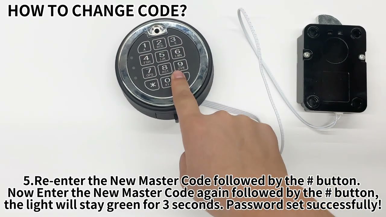 Time Delay Safe Electronic Gun Lock - Instruction Manual Swing Bolt Gun Safe Lock - WAH LIN PARTS