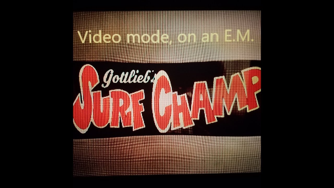 How to put video mode on an E.M. pinball machine