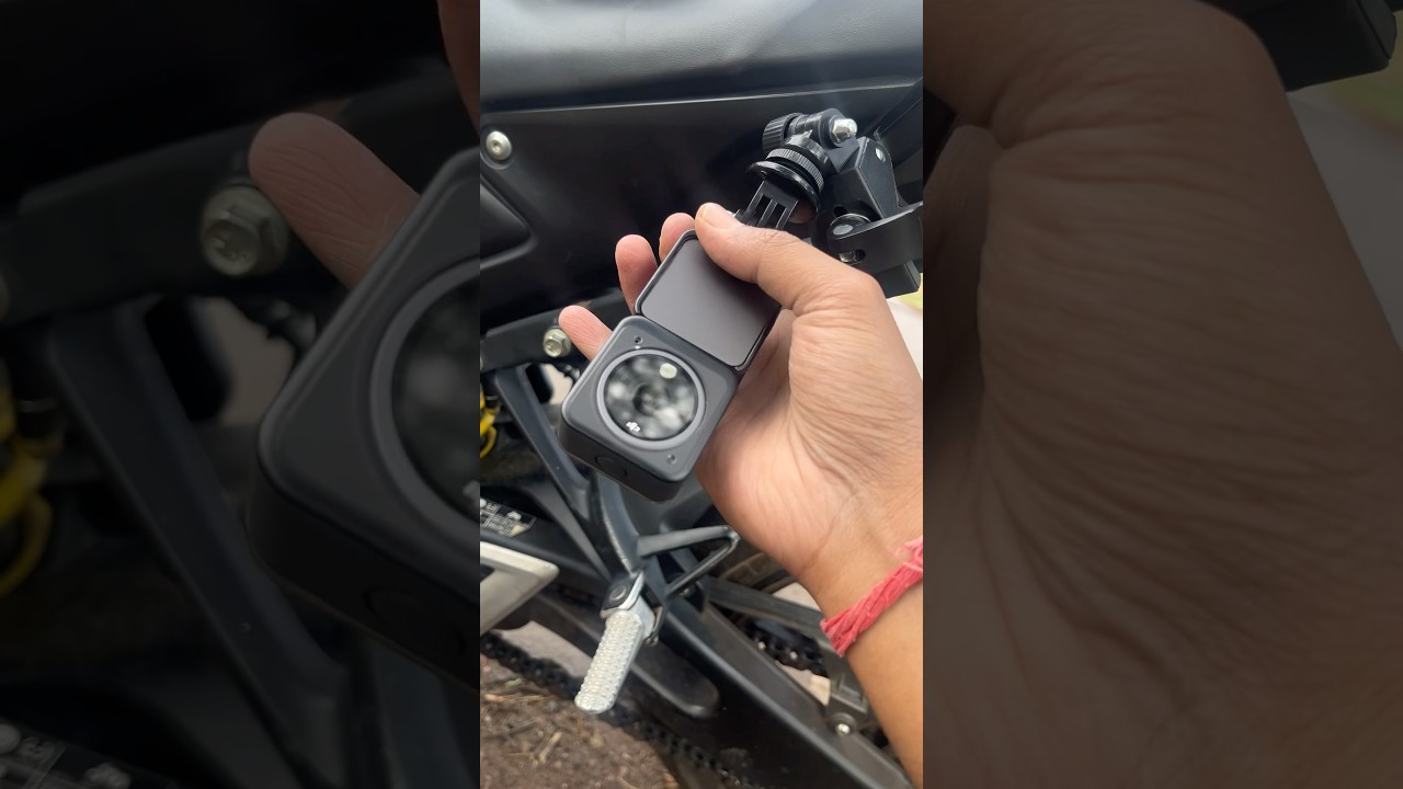 Dji action2 😍 Mount #djiaction2 #dji #actioncamera #motovlogging #instareels #viralshort