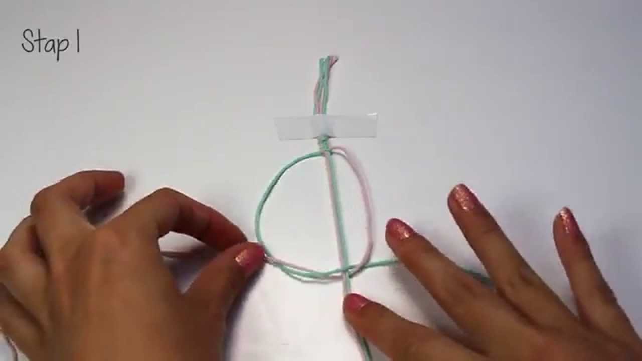 Armband met moertjes knopen
