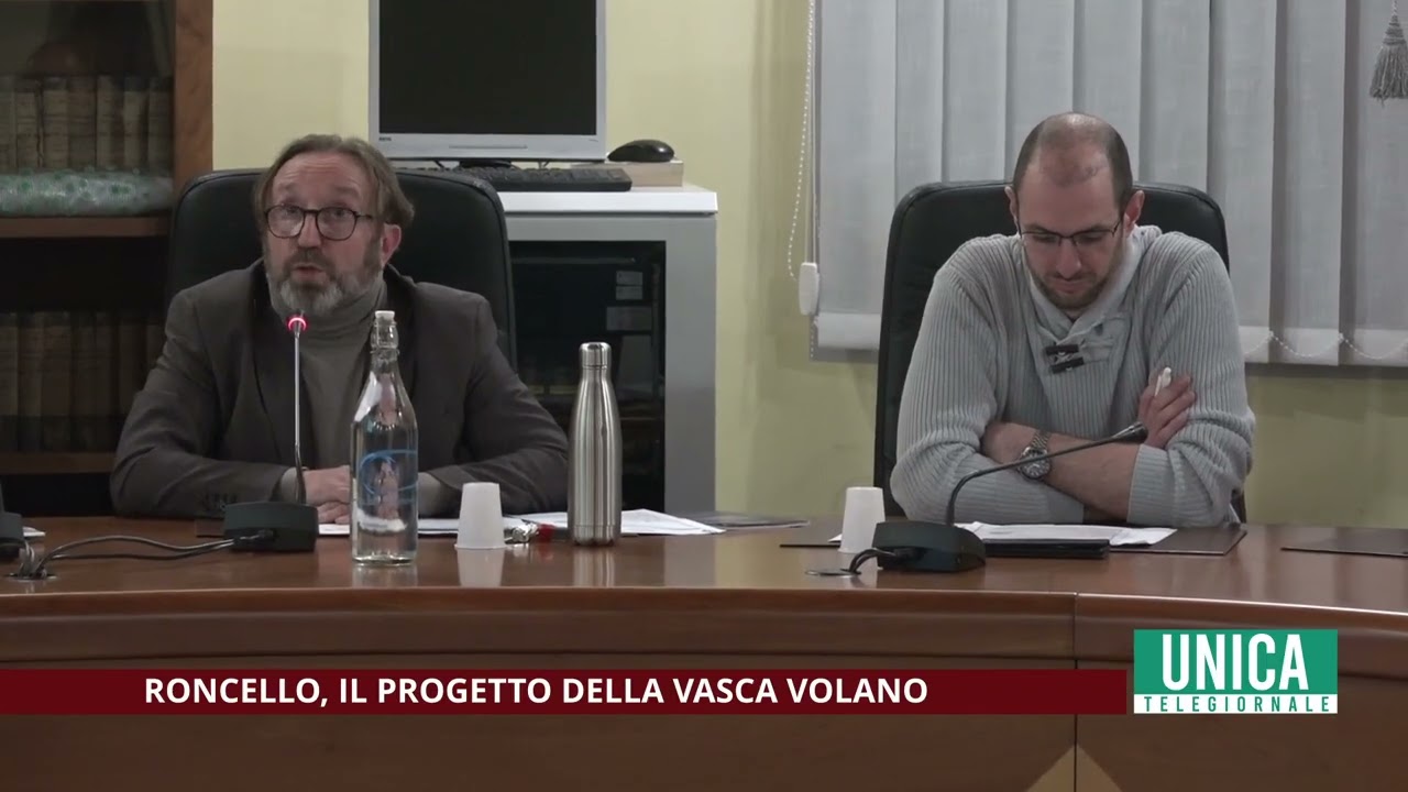 Roncello, il progetto della vasca volano