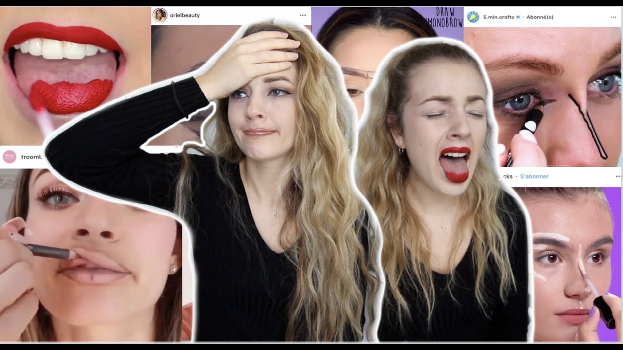 Je TESTE des ASTUCES MAKEUP INSTAGRAM