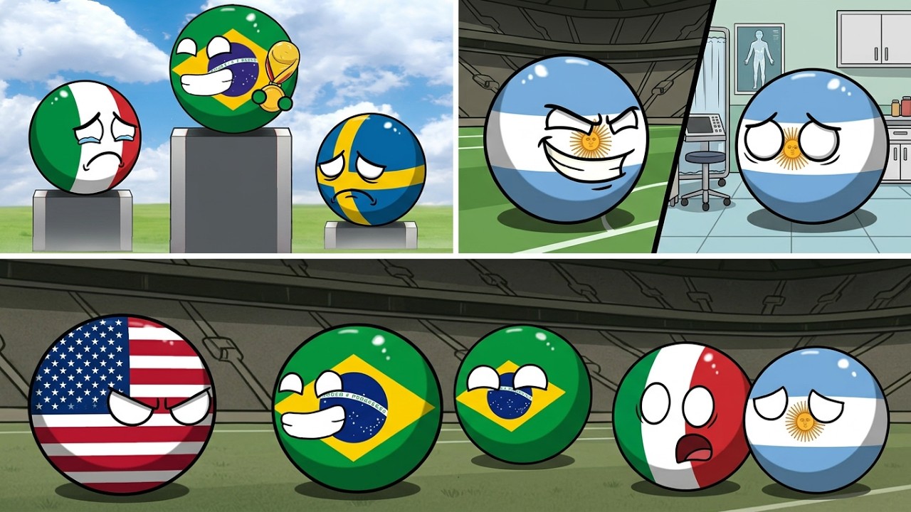 World Cup 1994 Explained by Countryballs ⚽️| Funny Football History😂🌎