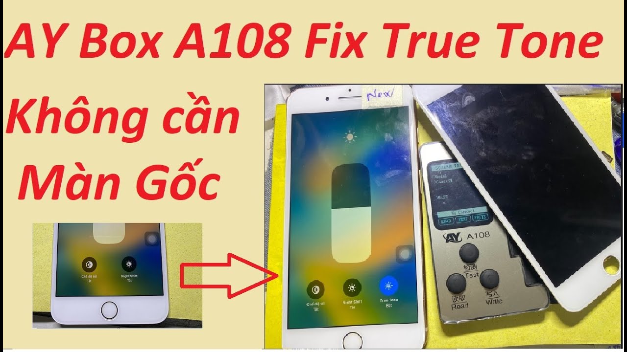 Fix True Tone không có màn gốc bằng Box AY A108