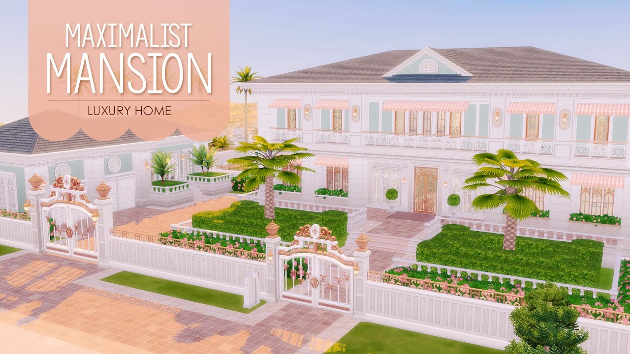 Maximalist Mansion | The Sims 4 Stop Motion Build | NoCC