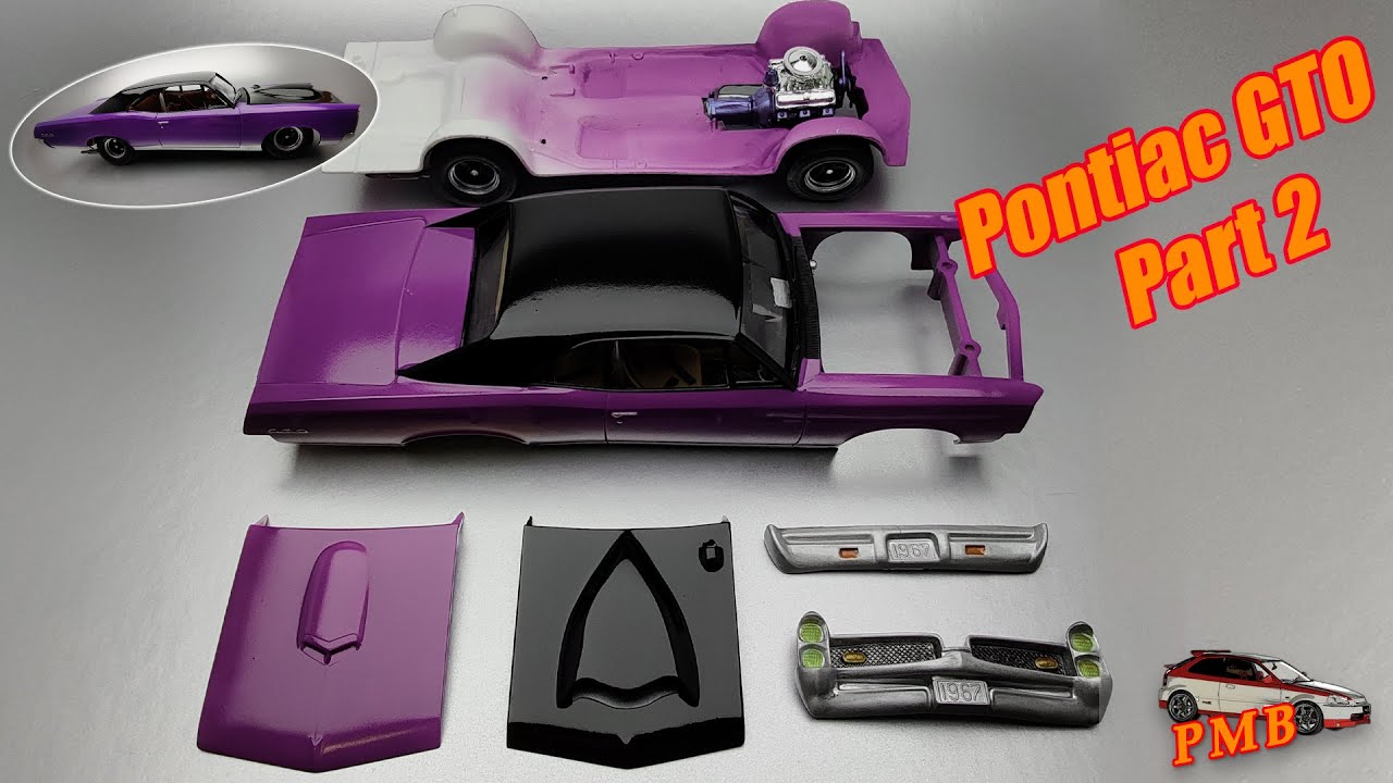 Pontiac GTO 1967 mpc 1:25 I Model Car Full Build Step by Step 2/2