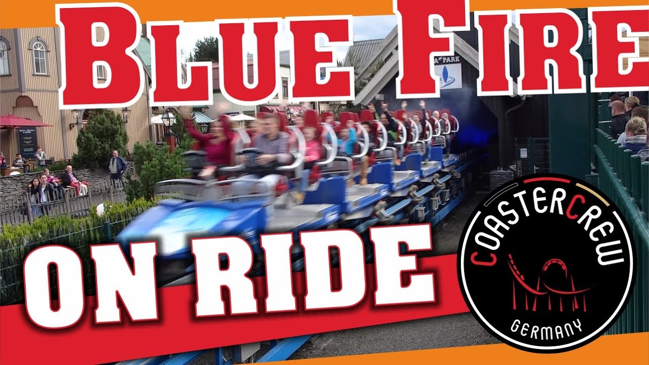 Blue Fire Megacoaster by Gazprom on-ride POV @ Europa-Park first row