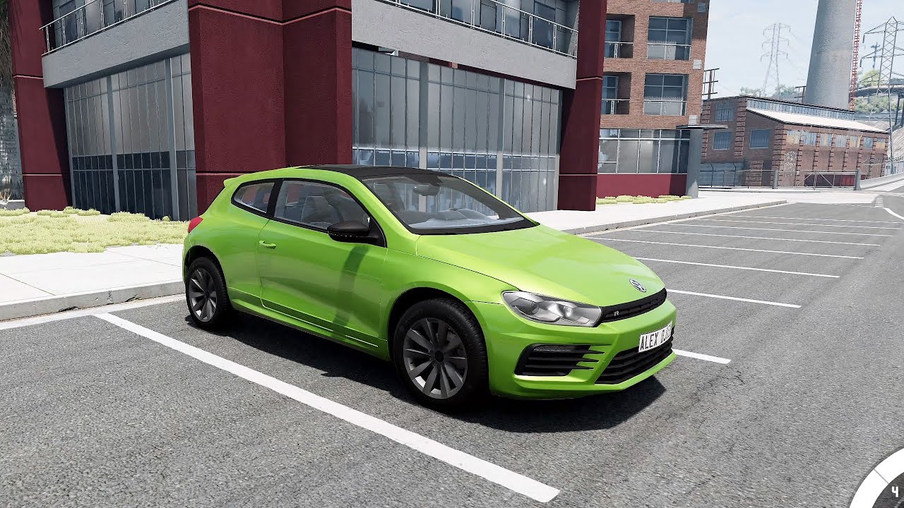 BeamNG.drive - Volkswagen Scirocco R-Line 2014 - Car Show Test Drive Crash .