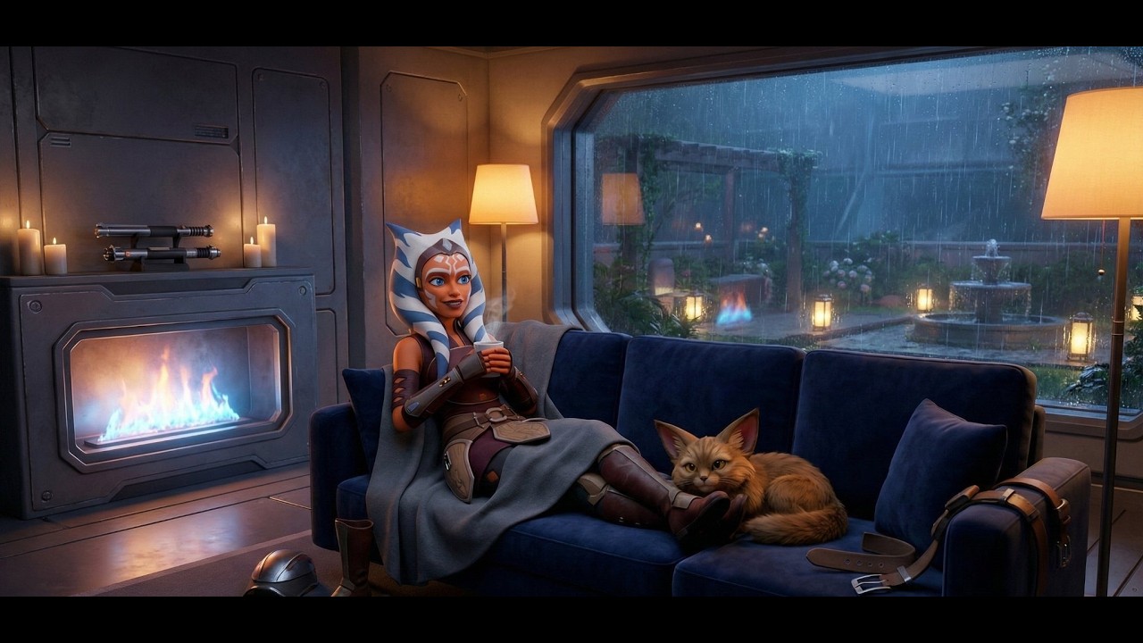 Cozy Night with Ahsoka 🌙 Relaxing Star Wars Ambiance for Sleep & Study