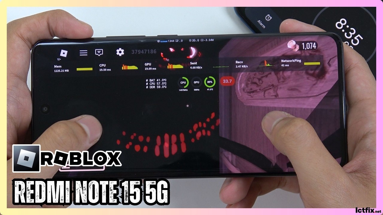 Redmi Note 15 5G Roblox Gaming Test | Snapdragon 6 Gen 3, 120Hz AMOLED FPS Test