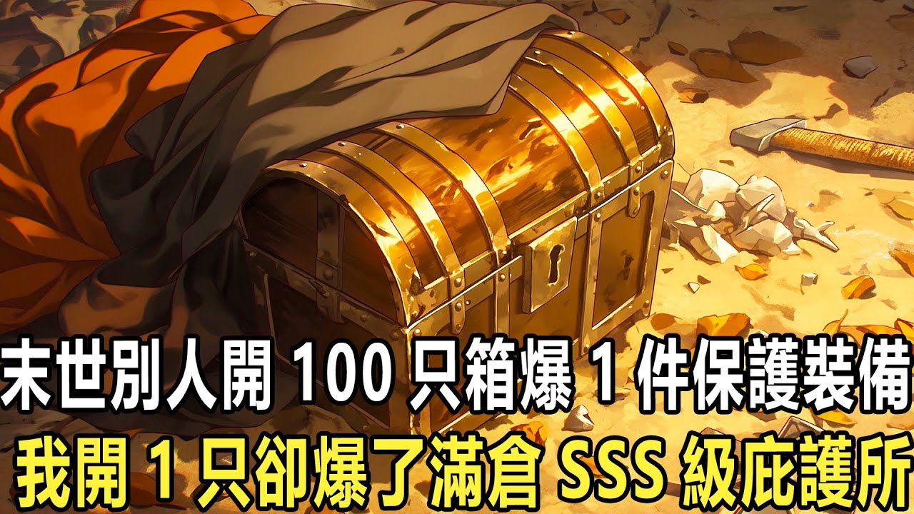 遊戲入侵滅世穿越廢土！所有人都想抽出頂級庇護所，別人爆箱空手而歸，我卻開箱必滿倉到煩！只因我覺醒百分百爆率，在絕境中躺贏制霸！ #漫画 #小说 #热血