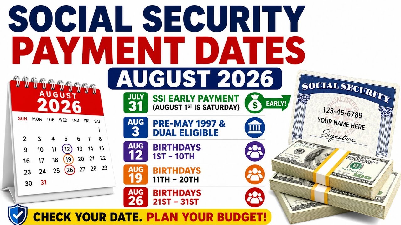 SSI Payments Arrive Early This Week! August 2026 Schedule Breakdown
