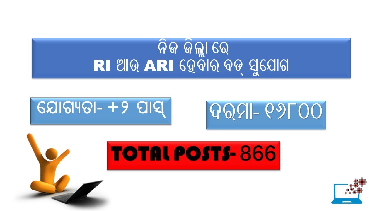 ODISHA RI AND ARI RECRUITMENT 2020 || DAILY JOB UPDATE IN SAMBALPURI