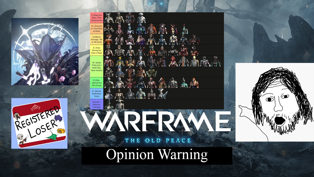 My Warframe (Update 41) Tier List - The Old Peace