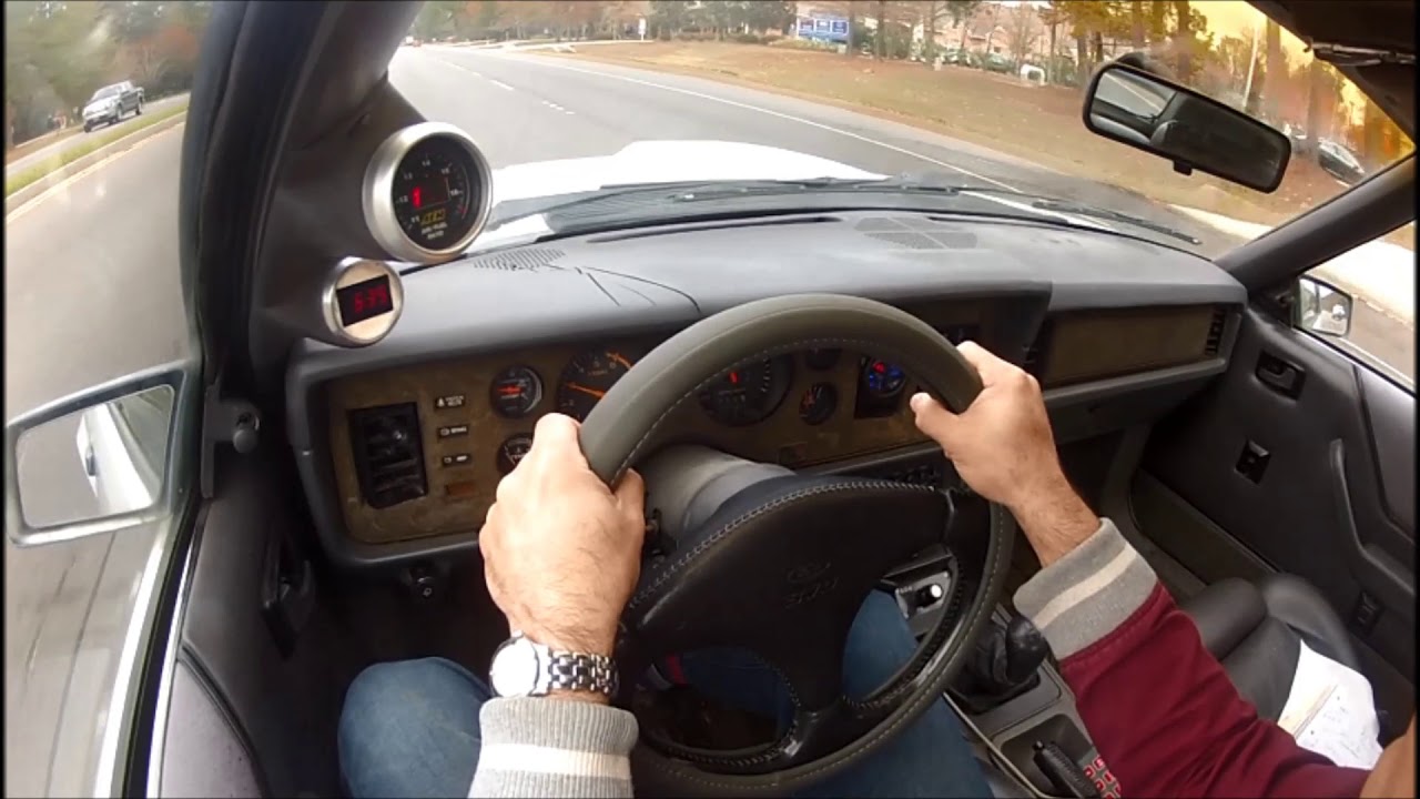 Ride Along in Modded '86 Mustang SVO. 2.3 Ford Turbo.