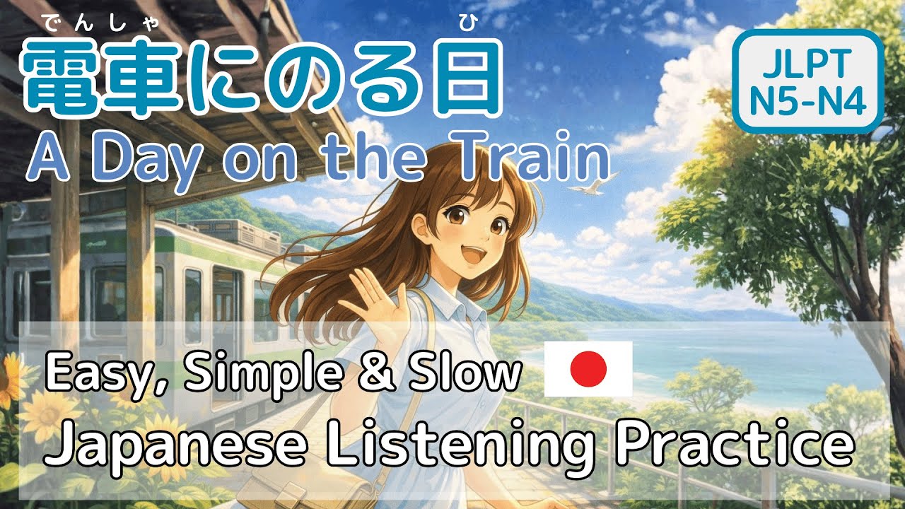 A Day on the Train｜Japanese Listening Practice (Beginner/JLPT N5-N4)  