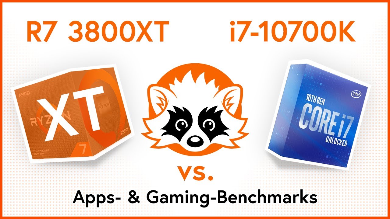 AMD Ryzen 7 3800XT vs. Intel i7 10700k Apps- & Gaming-Benchmark Comparison