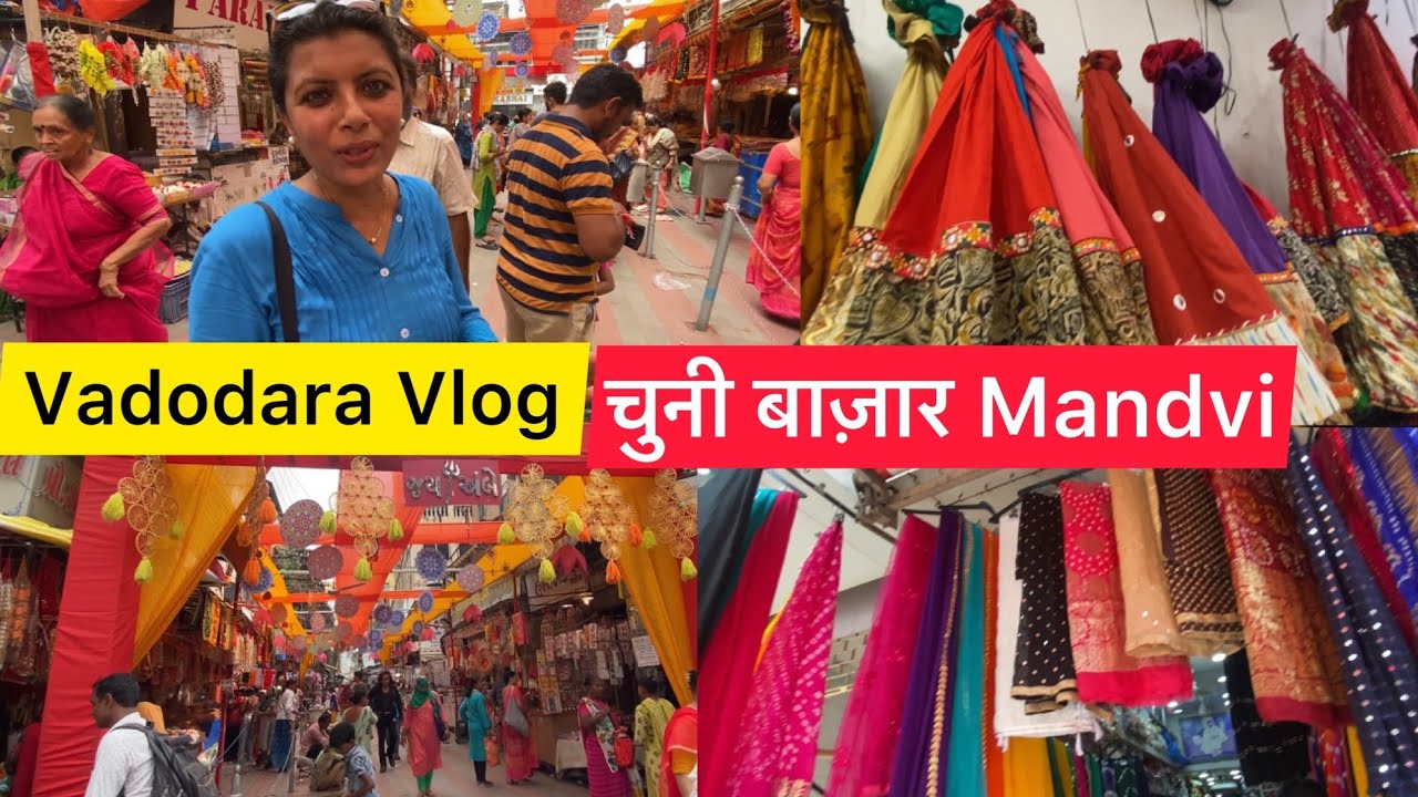 Navratri Shopping 2022 | Vadodara Vlog | Mandvi Chuni Market | Local Cheapest Market Vadodara