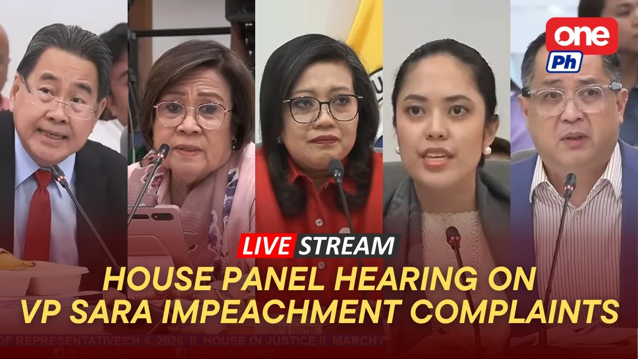 LIVE: House panel resumes deliberations on VP Sara impeachment complaints (March 4, 2026)