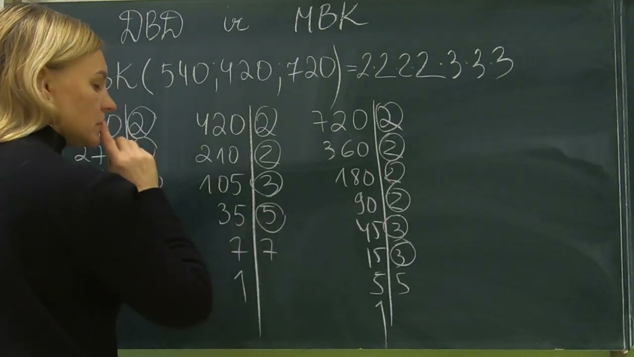 5 klasė.  DBD ir MBK