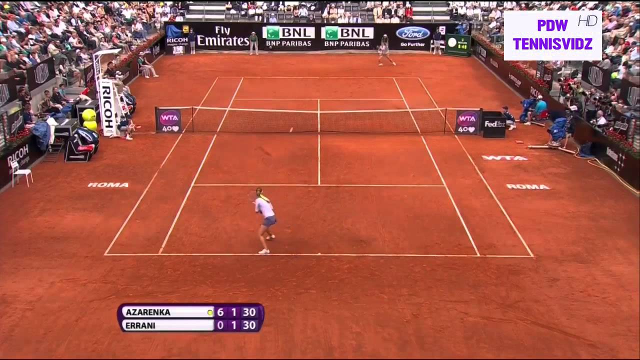 Azarenka vs Errani Rome 2013 Highlights