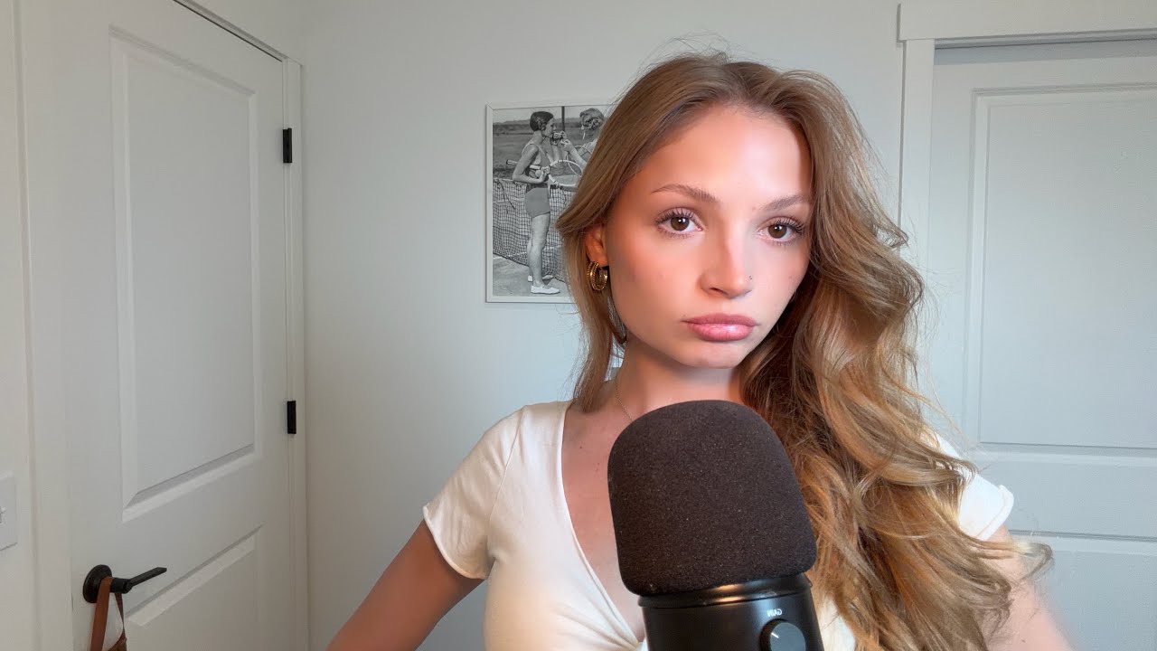 ASMR Curl My Hair with Me (hair brushing, tapping)