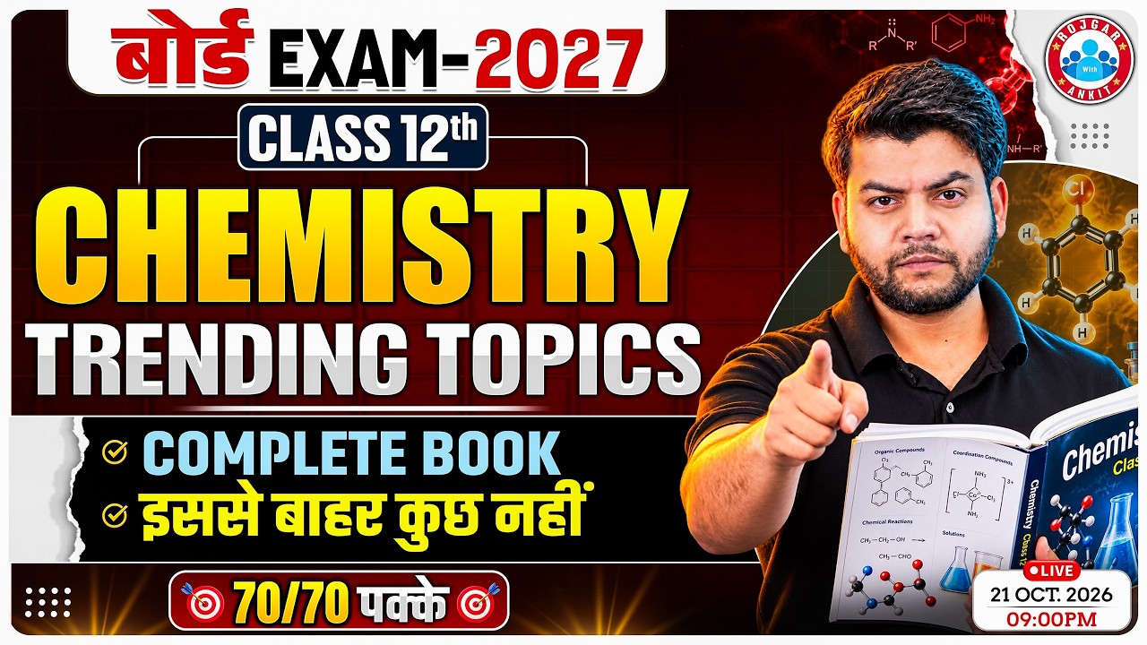 Class 12 Chemistry Important Topics | 12th Chemistry Trending Topics | UP Board Class 12 Chemistry
