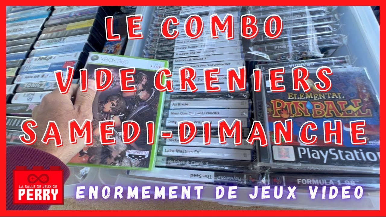 #63 - VIDE GRENIER LIVE avec beaucoup de jeux vidéo et de Tintin  🎮 🤩