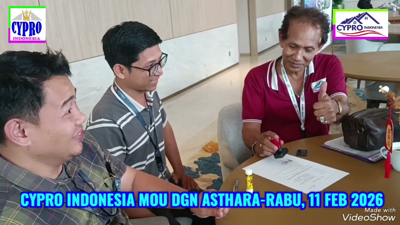 CYPRO INDONESIA MOU DGN ASTHARA SKYFRON CITY BANDARA SUKARNO HATTA BANTEN TANGERANG,RABU 11 FEB 2026
