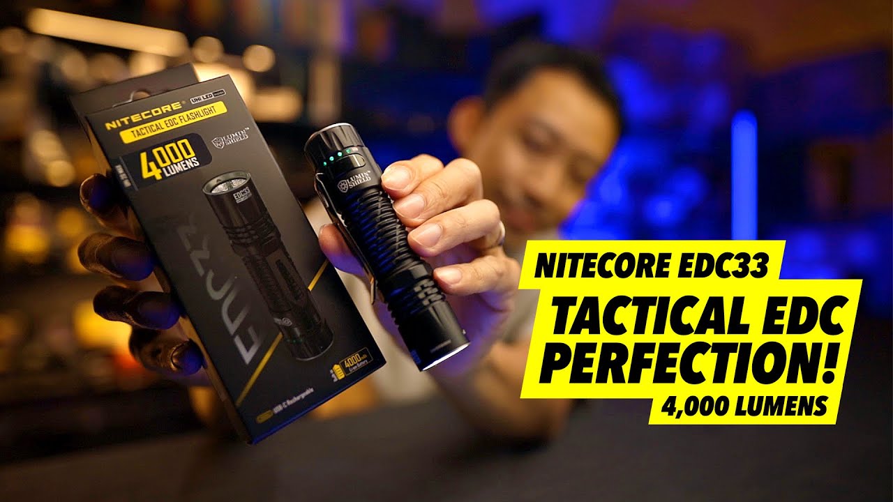 Ладно, ВОЗМОЖНО, это идеальный тактический EDC-фонарь — Nitecore EDC33 (4000 люмен)