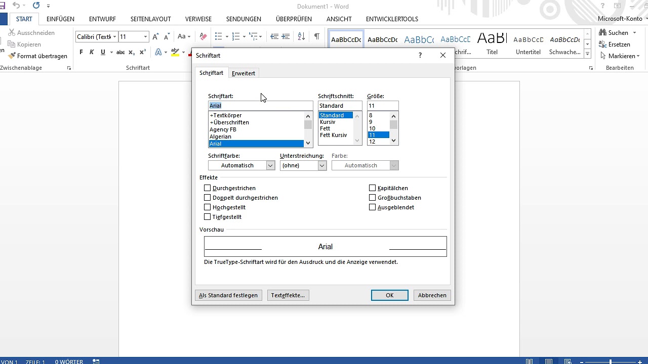 Word Grundeinstellungen für die tägliche Arbeit anpassen