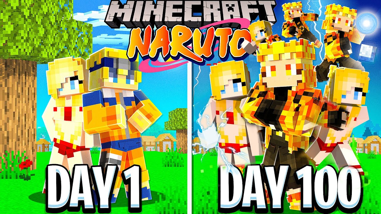 I Survived 100 Days in NARUTO Minecraft... This is What Happened
