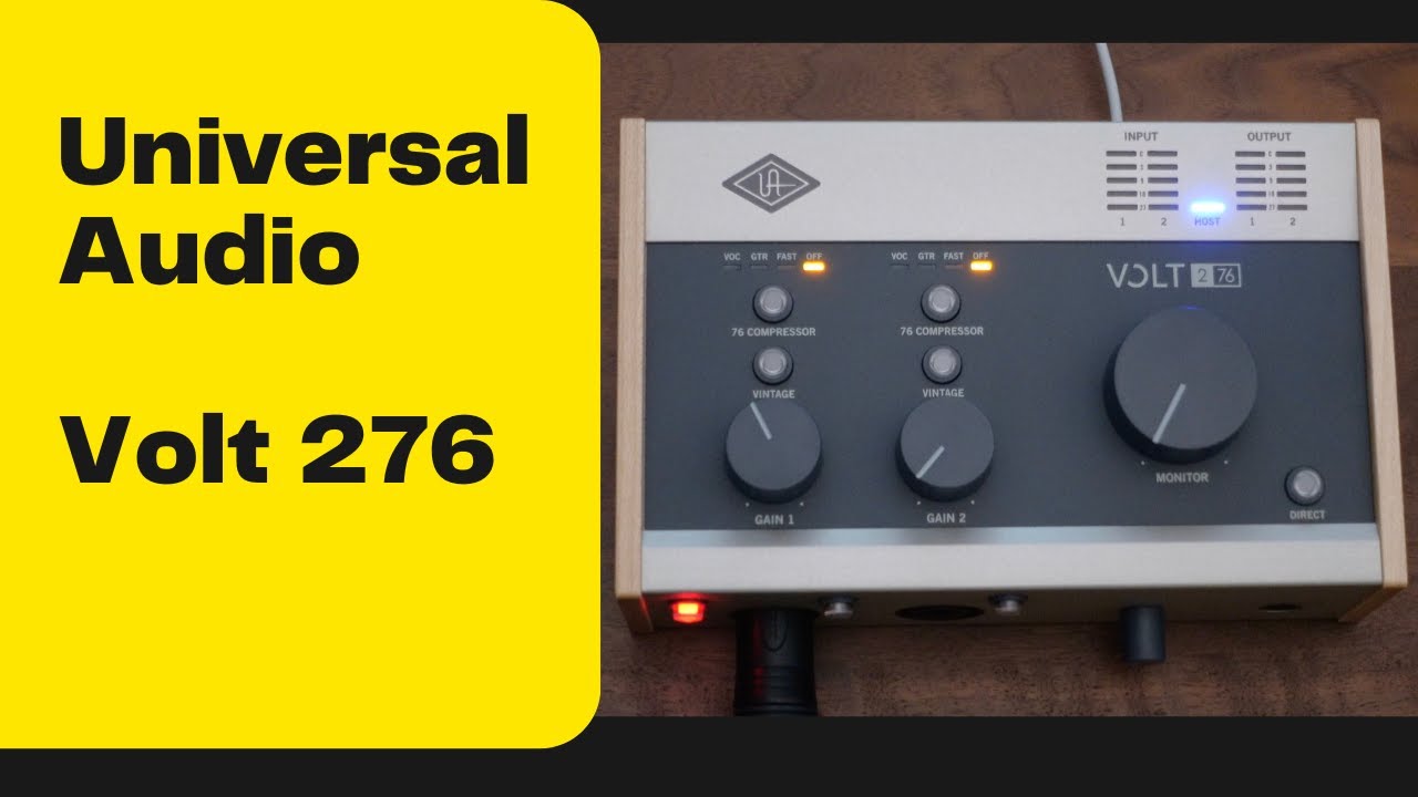 Universal Audio Volt 276 USB Audio Interface Test With Shure SM7B Mic
