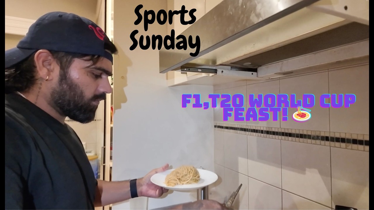 The Ultimate Sports Sunday! (F1, My Secret Pasta & T20 World Cup Final) 🏆🍝