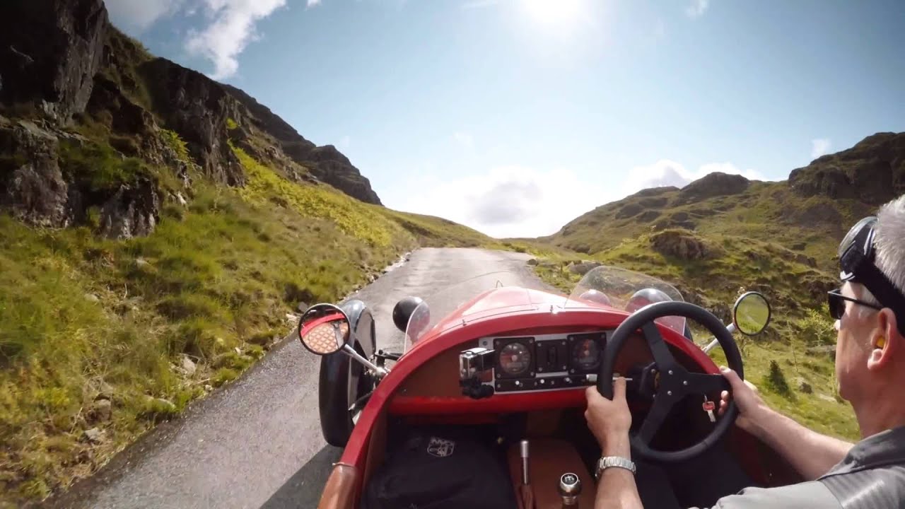 Hardknott Pass by Morgan three Wheeler