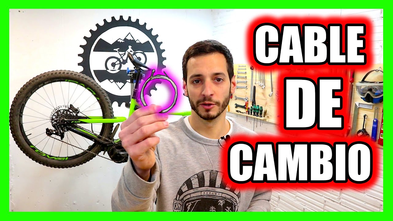 CAMBIAR CABLE DE CAMBIO y CÓMO TENSAR CABLE CAMBIO BICICLETA  (Fácil) ✅
