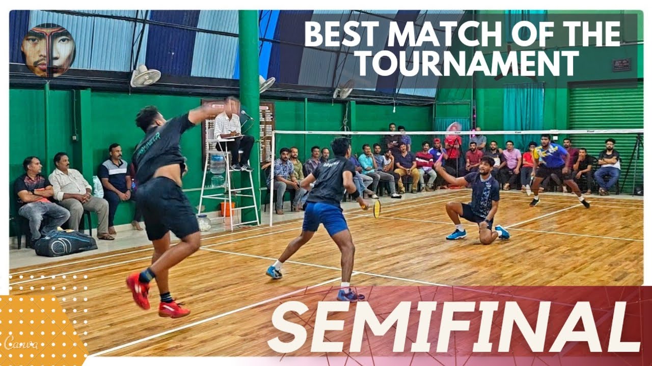SARAVANAN/PURUSHOTAM VS ROBENS/PARTNER:YMCA ALL KERALA BADMINTON TOURNAMENT ALUVA